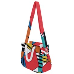 Design 9 Rope Handles Shoulder Strap Bag by TajahOlsonDesigns