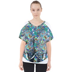 Design 12 V-neck Dolman Drape Top by TajahOlsonDesigns