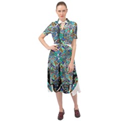 Design 12 Keyhole Neckline Chiffon Dress by TajahOlsonDesigns