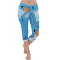 Patokip Lightweight Velour Capri Yoga Leggings View1