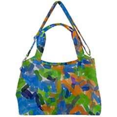 Paint Brushes On A White Background                        Double Compartment Shoulder Bag by LalyLauraFLM