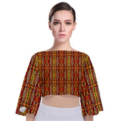 B 1 Tie Back Butterfly Sleeve Chiffon Top by ArtworkByPatrick