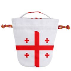 Borders Country Flag Geography Map Drawstring Bucket Bag by Sapixe