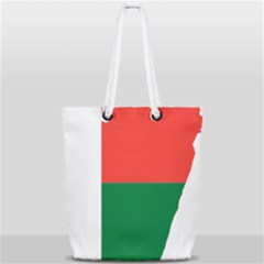 Madagascar Flag Map Geography Full Print Rope Handle Tote (small) by Sapixe