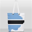 Botswana Flag Map Geography Full Print Rope Handle Tote (Small) View2