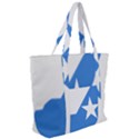 Somalia Flag Map Geography Outline Zip Up Canvas Bag View2