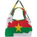 Burkina Faso Flag Map Geography Double Compartment Shoulder Bag View2