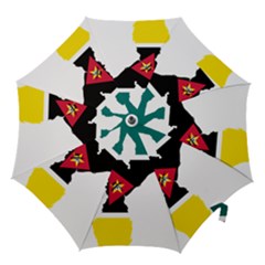 Mozambique Flag Map Geography Hook Handle Umbrellas (small) by Sapixe