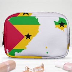 Sao Tome Principe Flag Map Make Up Pouch (small) by Sapixe