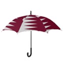 Borders Country Flag Geography Map Qatar Hook Handle Umbrellas (Small) View3