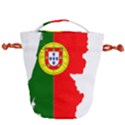 Portugal Flag Borders Cartography Drawstring Bucket Bag View2