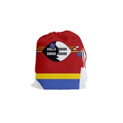 Swaziland Flag Map Geography Drawstring Pouch (small) by Sapixe
