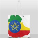 Ethiopia Flag Map Geography Full Print Rope Handle Tote (Large) View1