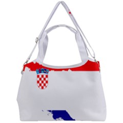 Croatia Country Europe Flag Double Compartment Shoulder Bag by Sapixe