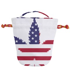 Marijuana Drugs Cannabis Drug Hemp Drawstring Bucket Bag by Sapixe