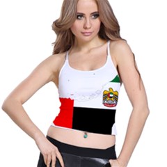 Borders Country Flag Geography Map Spaghetti Strap Bra Top by Sapixe