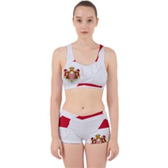 Monaco Country Europe Flag Borders Work It Out Gym Set by Sapixe