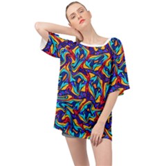 C 8 1 Oversized Chiffon Top by ArtworkByPatrick