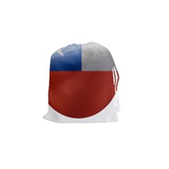 Chile Flag Country Chilean Drawstring Pouch (small) by Sapixe