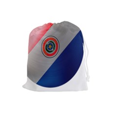 Paraguay Flag Country Nation Drawstring Pouch (large) by Sapixe