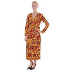 E 5 Velvet Maxi Wrap Dress by ArtworkByPatrick