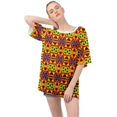 F 8 Oversized Chiffon Top by ArtworkByPatrick