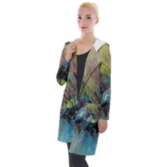 Original Abstract Art Hooded Pocket Cardigan by scharamo