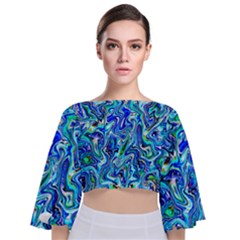 G 6 Tie Back Butterfly Sleeve Chiffon Top by ArtworkByPatrick