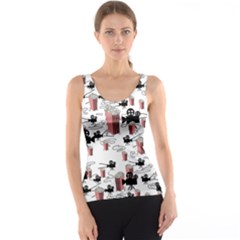 Movies And Popcorn Tank Top by bloomingvinedesign
