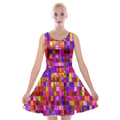 H 8 Velvet Skater Dress by ArtworkByPatrick