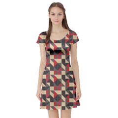 Pattern Textiles Short Sleeve Skater Dress by HermanTelo