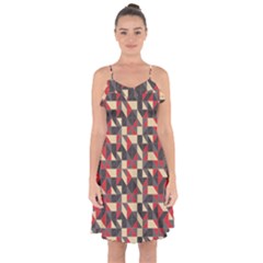 Pattern Textiles Ruffle Detail Chiffon Dress by HermanTelo