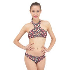 Pattern Textiles High Neck Bikini Set by HermanTelo