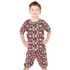 Pattern Textiles Kids  Tee And Shorts Set by HermanTelo