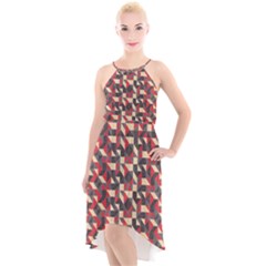 Pattern Textiles High-low Halter Chiffon Dress  by HermanTelo