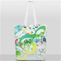 Circle Music Pattern Full Print Rope Handle Tote (Small) View2