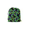 Flowers Pattern Background Drawstring Pouch (Small) View2