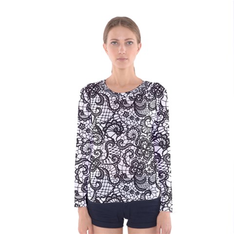 Encaje Women s Long Sleeve Tee by Sobalvarro