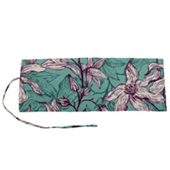 Vintage Floral Pattern Roll Up Canvas Pencil Holder (s) by Sobalvarro