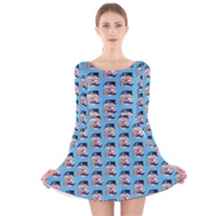 Space, Old But Still Cool Long Sleeve Velvet Skater Dress by VeataAtticus