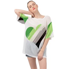 Aro Pride Oversized Chiffon Top by JadehawksAnD