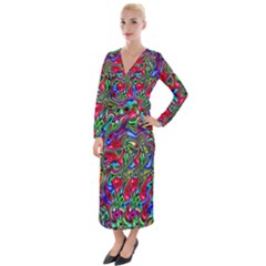 M 9 Velvet Maxi Wrap Dress by ArtworkByPatrick