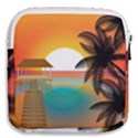 Sunset Beach Beach Palm Ocean Mini Square Pouch View2
