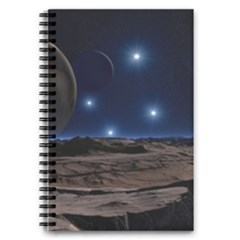 Lunar Landscape Star Brown Dwarf 5 5  X 8 5  Notebook by Simbadda