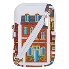 City Buildings Brick Architecture Belt Pouch Bag (large) by Simbadda