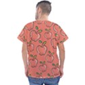 Fruit Apple Men s V-Neck Scrub Top View2