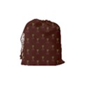 Nerdy 60s  Girl Pattern Red Drawstring Pouch (Medium) View2