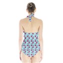 Cherries An Bats Aqua Halter Swimsuit View2