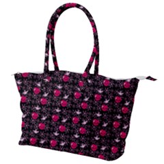 Cherries An Bats Black Canvas Shoulder Bag by snowwhitegirl