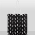 Heart Skeleton Pattern Full Print Rope Handle Tote (Large) View1